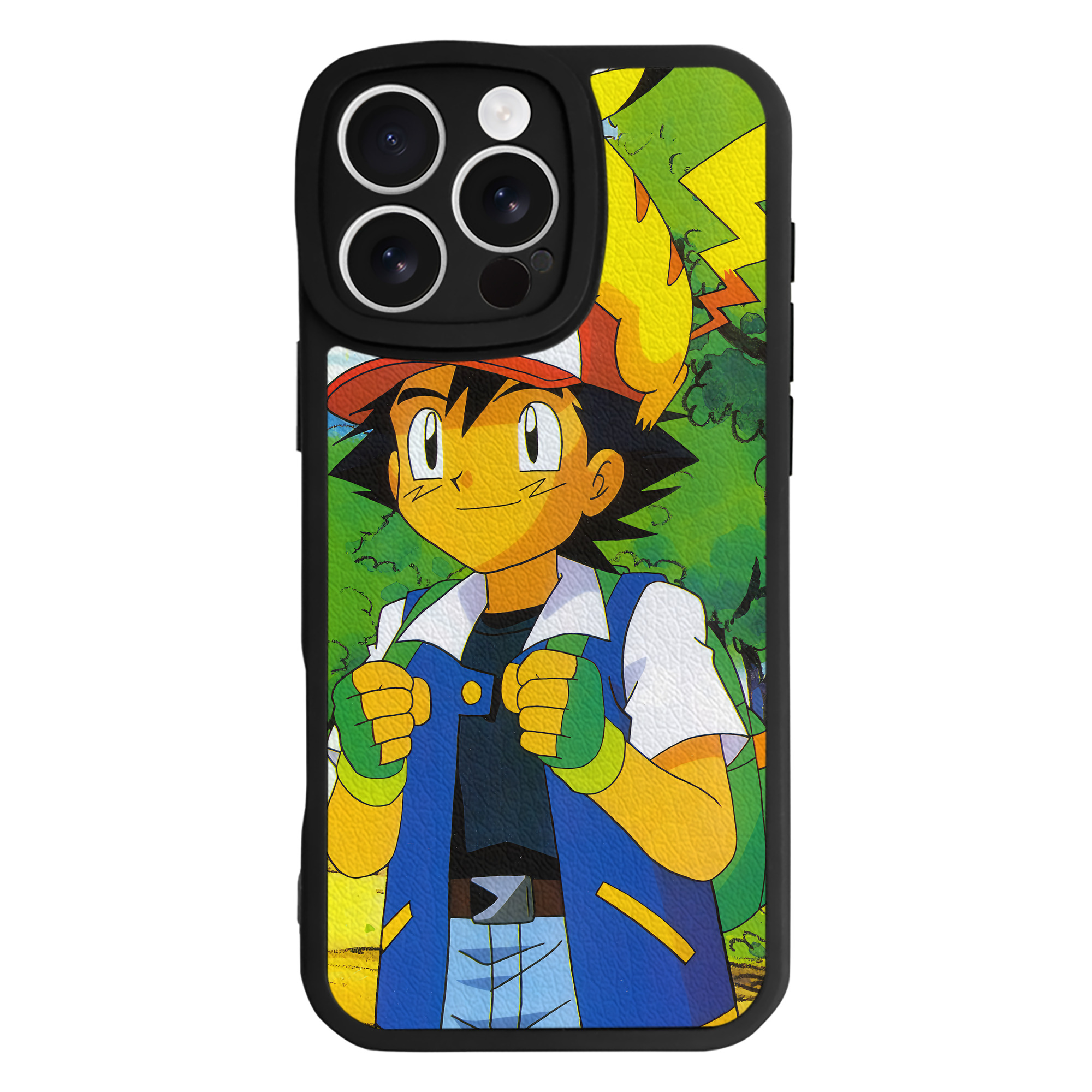 （画像用） ポケットモンスター Pokémon 【iPhone 16シリーズ対応】シリコンスマホケース（レザー調） 材質：シリコン